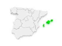 Landkarte Balearen Inseln